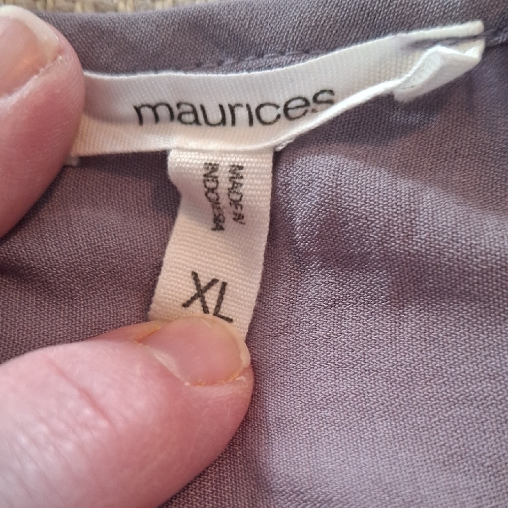 Maurices Women's Cap Sleeve Lavender🪻 Blouse XL - Picture 2 of 6